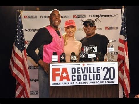 Cherie DeVille and Coolio for President in 2020 Press Conference